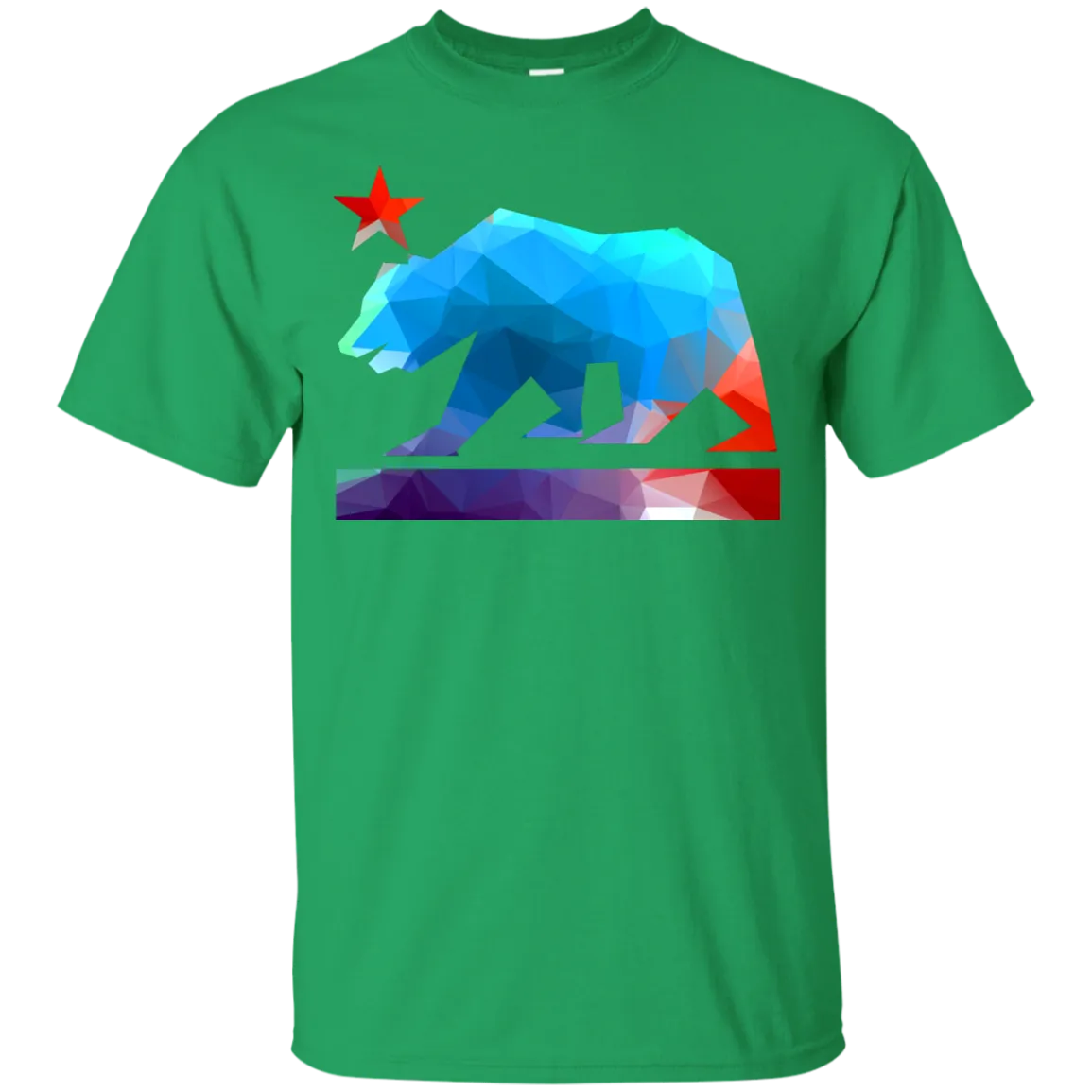 California State Bear (fractal colors) T-Shirt