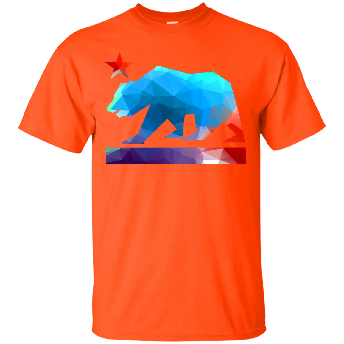 California State Bear (fractal colors) T-Shirt