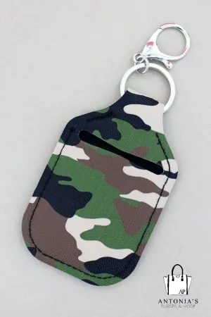 CAMO HAND SANITIZER HOLDER KEYCHAIN