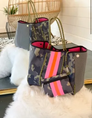 Camo Neoprene Tote Purse