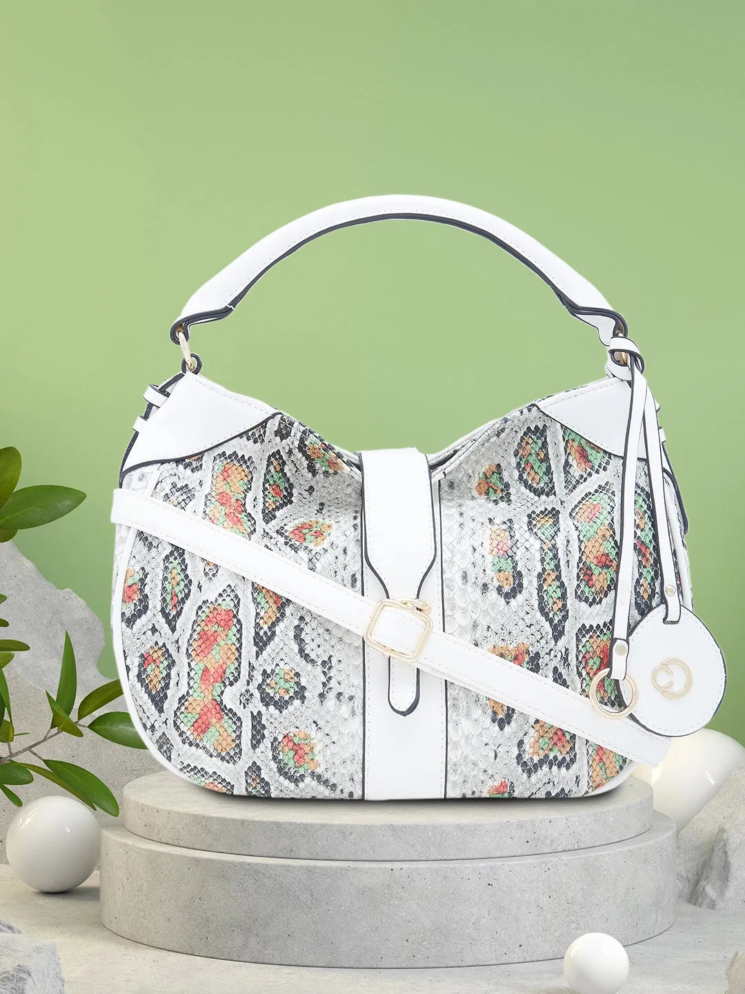 Caprese Archie Hobo Medium White