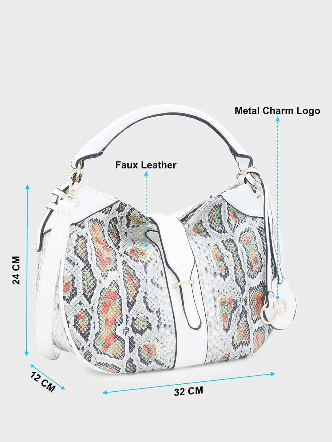 Caprese Archie Hobo Medium White