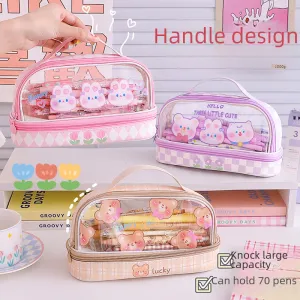 Cartoon Large Capacity Pencil Case