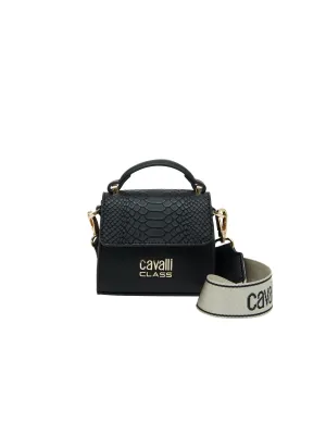 Cavalli Class AMALFI  Mini Black Fashion Crossbody Bag