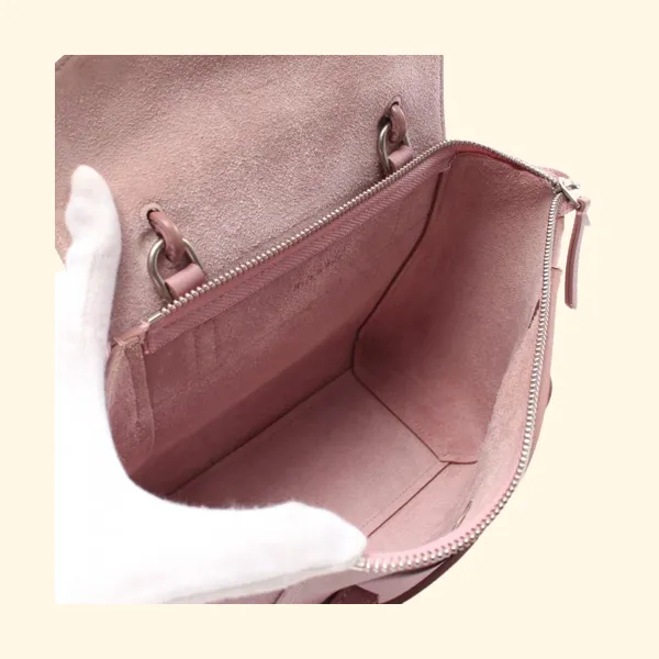 Celine Belt Bag Nano Leather Dusty Pink 2Way