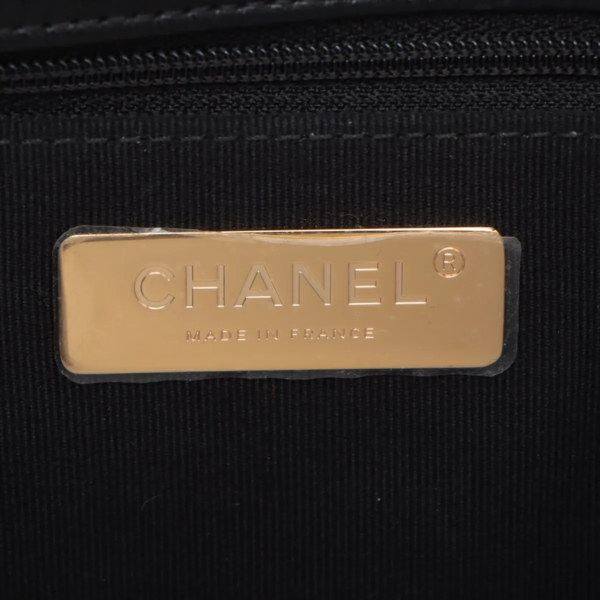 Chanel 19 Canvas x Leather Chain Shoulder Bag Multicolor Gold x Silver Gold AS1160