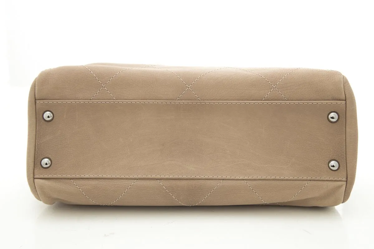 Chanel 2011 Beige Hamptons CC Flap Handbag