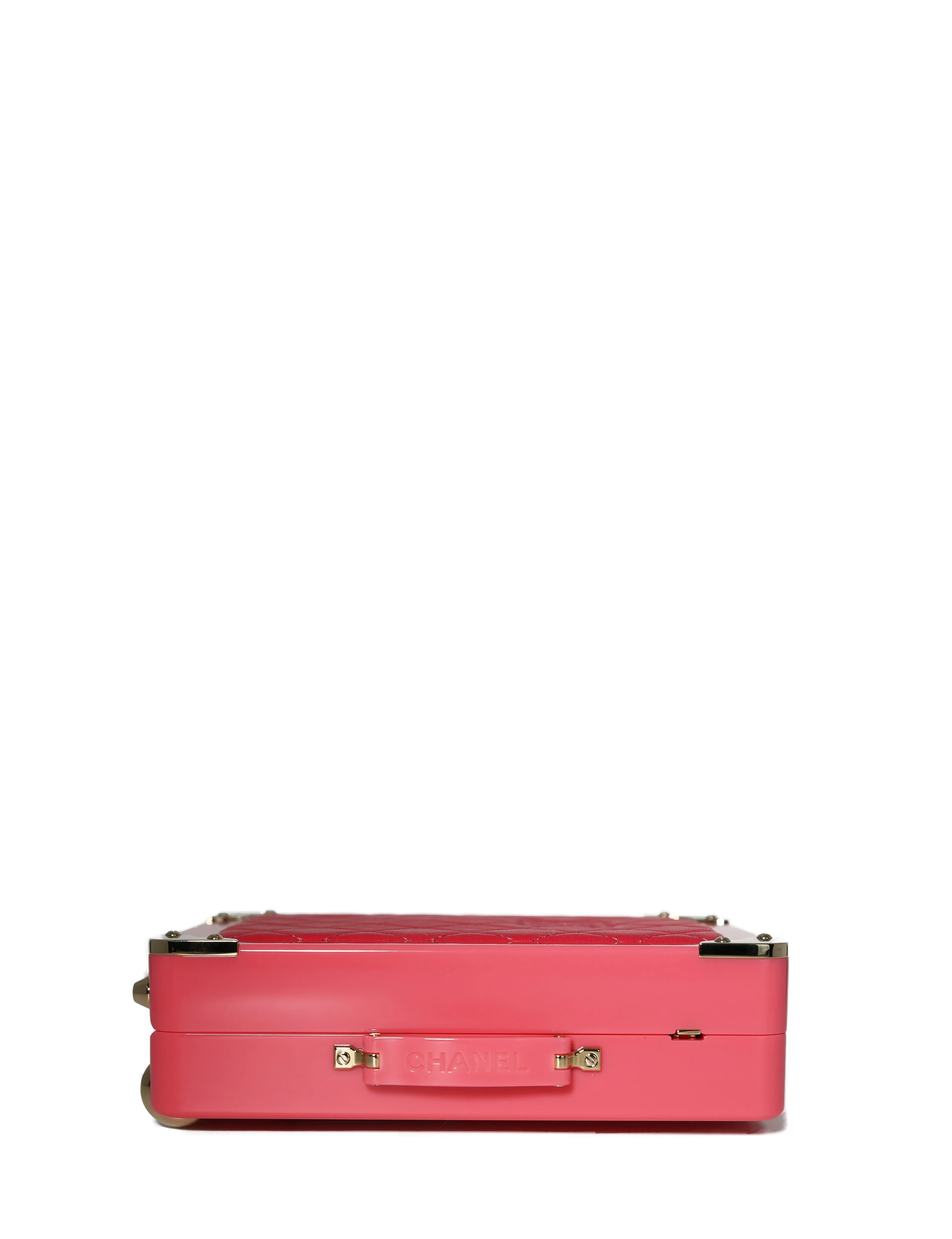 CHANEL 2016 SS Trolley Pink Minaudiere