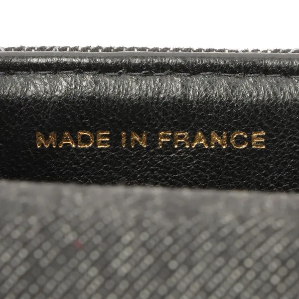 Chanel Around 1998 Made Denim Classic Flap Chain Bag Mini Black