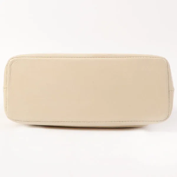 Chanel Around 1998 Made Turn-Lock Mini Chain Handle Bag Ivory