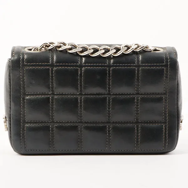 Chanel Around 2000 Made 2.55 Design Stitch Side Cc Mark Mini Chain Bag Dark Navy