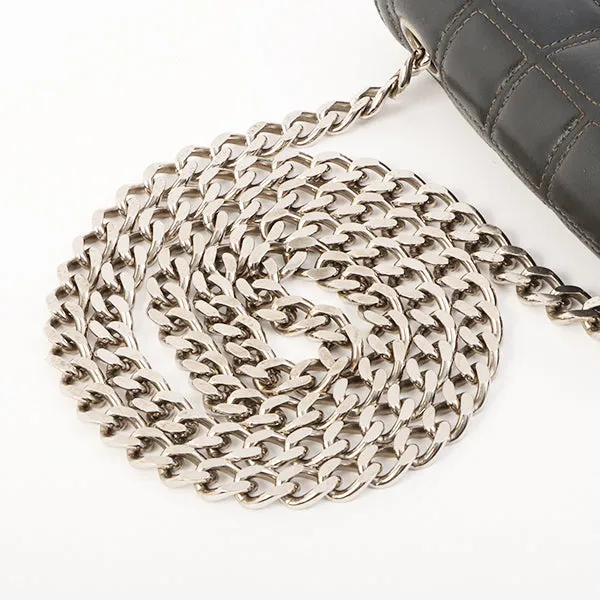 Chanel Around 2000 Made 2.55 Design Stitch Side Cc Mark Mini Chain Bag Dark Navy