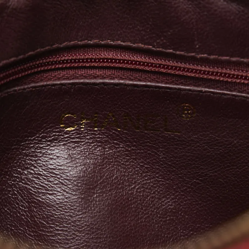 Chanel Cocomark Tassel Chain  houlder Bag Red Leather  CHANEL