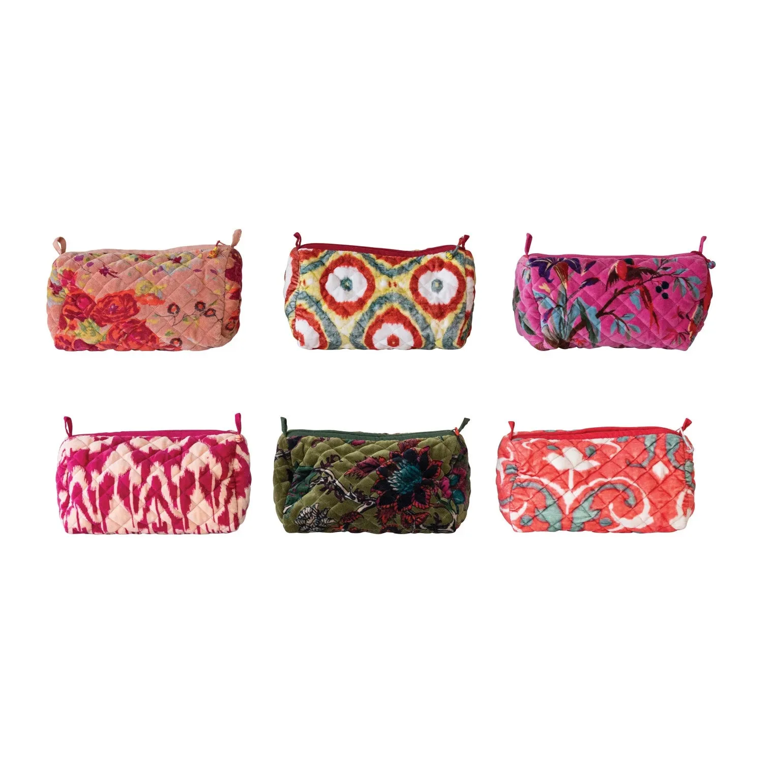 Creative Co-op - Velvet Zipper Bag
