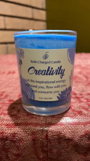 Creativity Reiki Charged Soy Candle