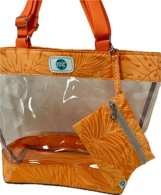 CST- Lava Hawaiian Print Clear Stadium Tote Bag