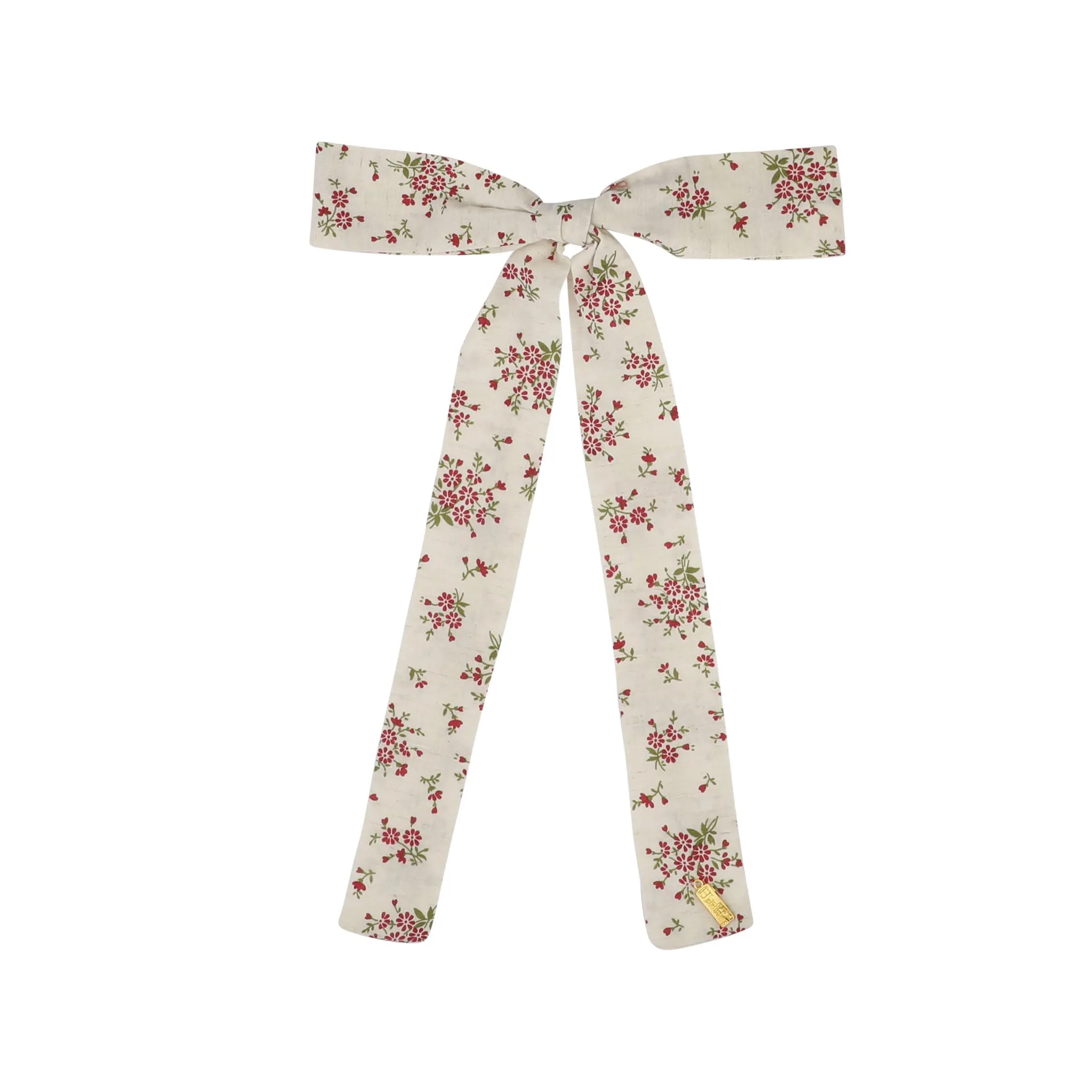 Dainty Floral Narrow Long Bow