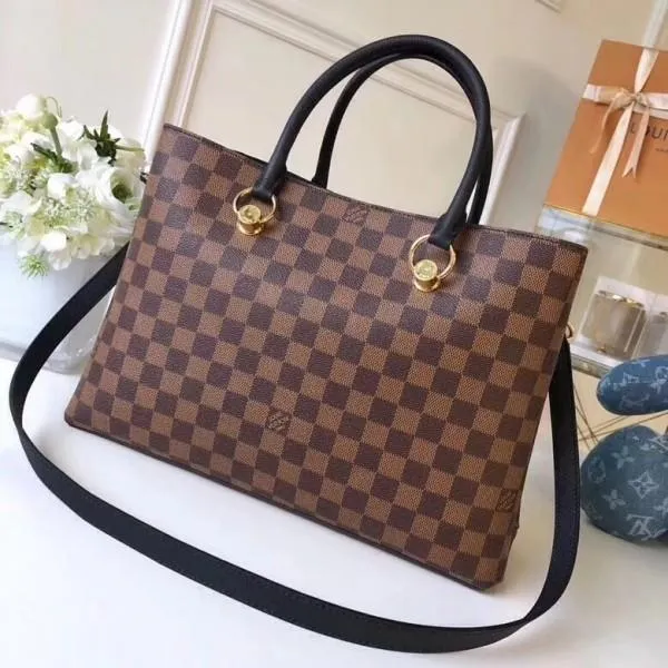 Damier Ebene Canvas Lv Riverside Handbag N40050 Noir 2018 Collection