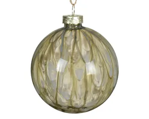 Decoris 8cm Clear Glass Paint Bauble