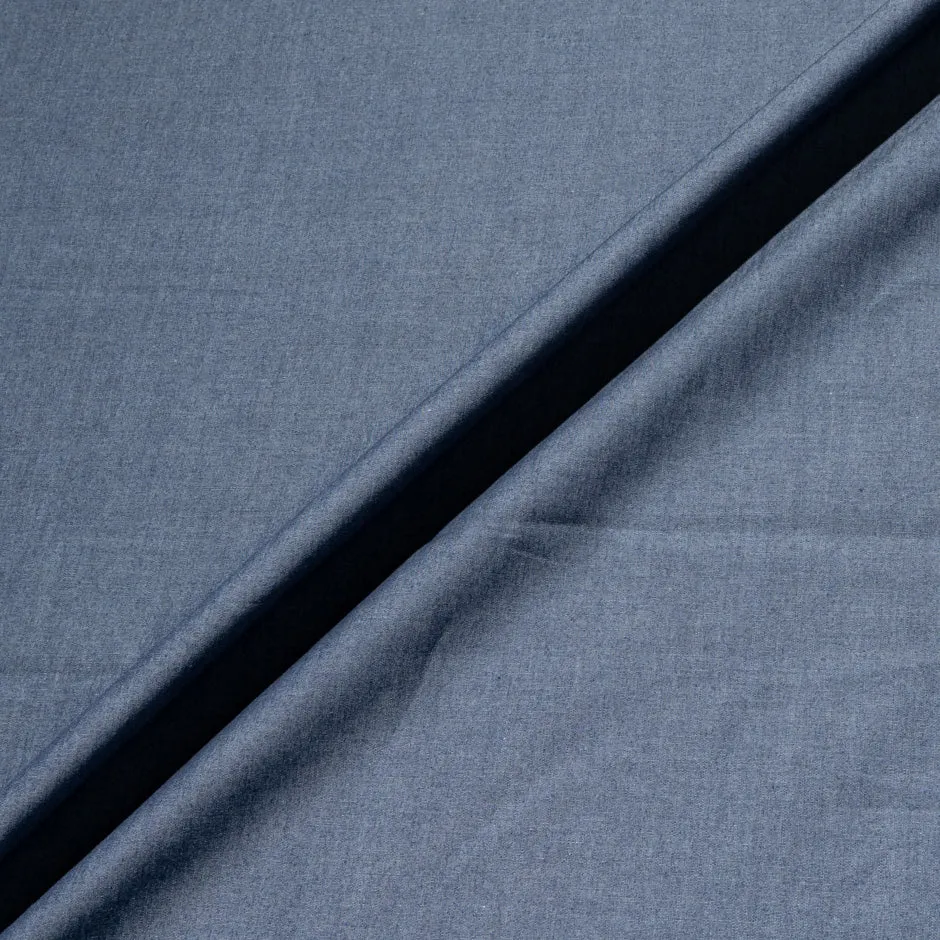Denim Blue Superfine Chambray Cotton