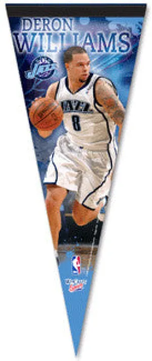 Deron Williams Utah Jazz Premium Felt Pennant L.E. /2,009