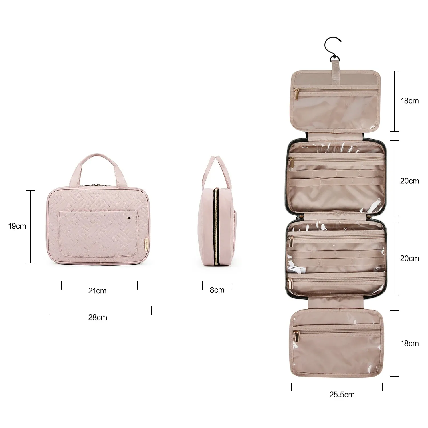 Designer Hanging Travel Toiletry Bag