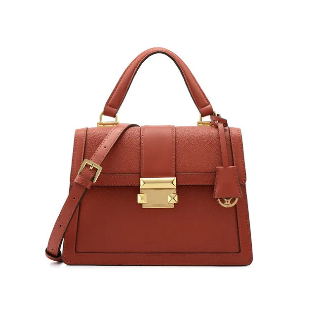 Designer Leather Tote Shoulder Messenger Handbag
