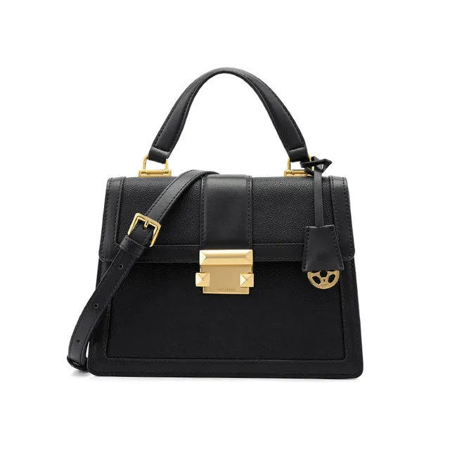 Designer Leather Tote Shoulder Messenger Handbag