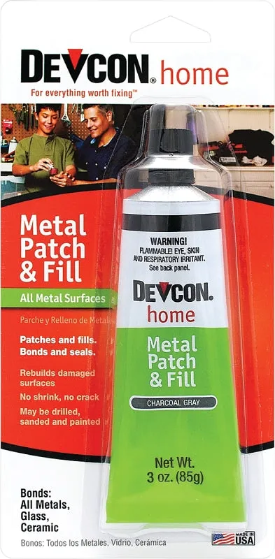 Devcon 50345 Metal Patch and Fill, Charcoal Gray, 3.5 oz, Tube :CD: QUANTITY: 1
