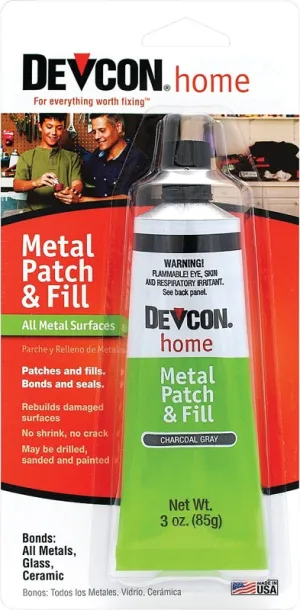 Devcon 50345 Metal Patch and Fill, Charcoal Gray, 3.5 oz, Tube :CD: QUANTITY: 1
