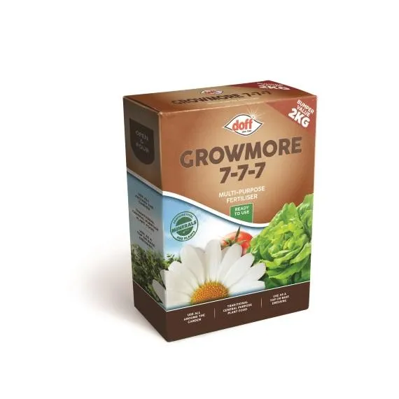 Doff Growmore 7-7-7 Multi-purpose fertiliser 2kg