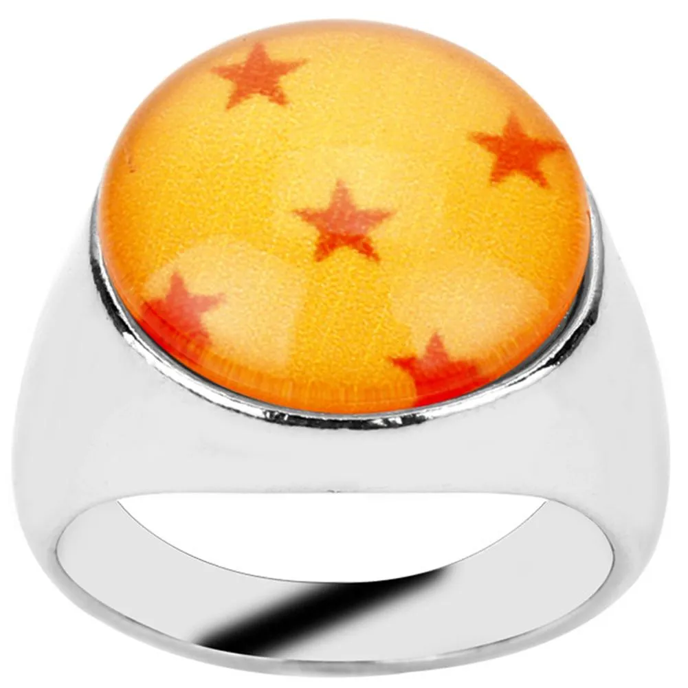 Dragon Ball Goku Z Stars Rings for Men Women Cosplay Punk Jewelry