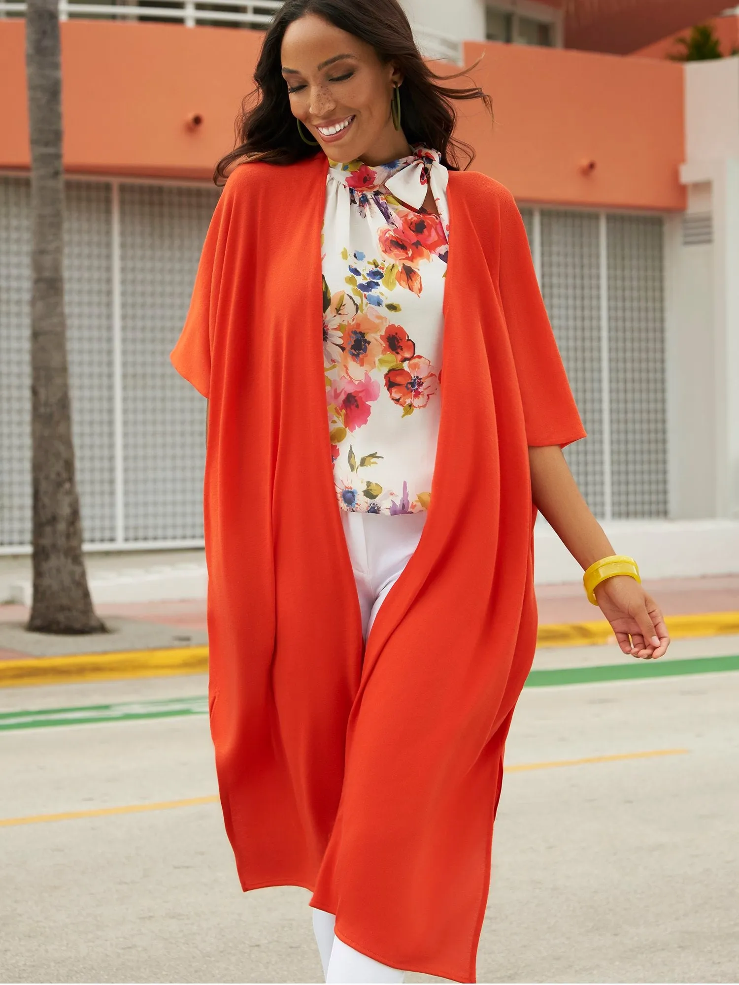 Duster Cardigan - Sweet Pea
