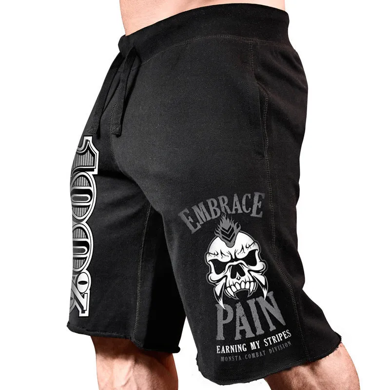 EMBRACE PAIN EARNING MY STRIPES MONSTA EXERCISE FITNESS SHORT