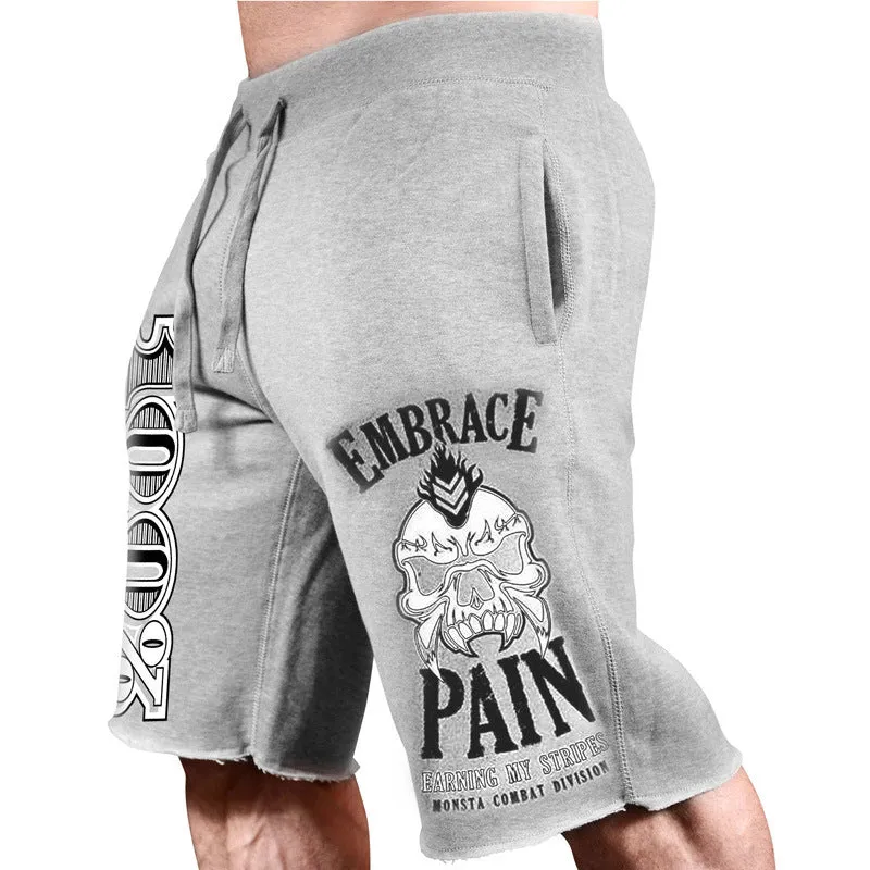 EMBRACE PAIN EARNING MY STRIPES MONSTA EXERCISE FITNESS SHORT
