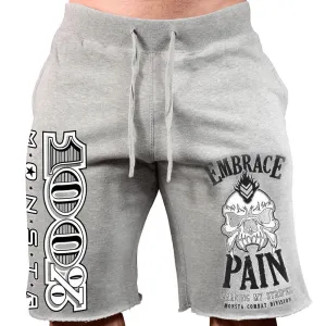 EMBRACE PAIN EARNING MY STRIPES MONSTA EXERCISE FITNESS SHORT