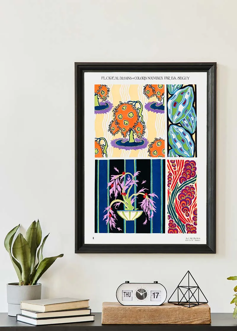 Emile-Alain Séguy Art Nouveau Pattern Print 007