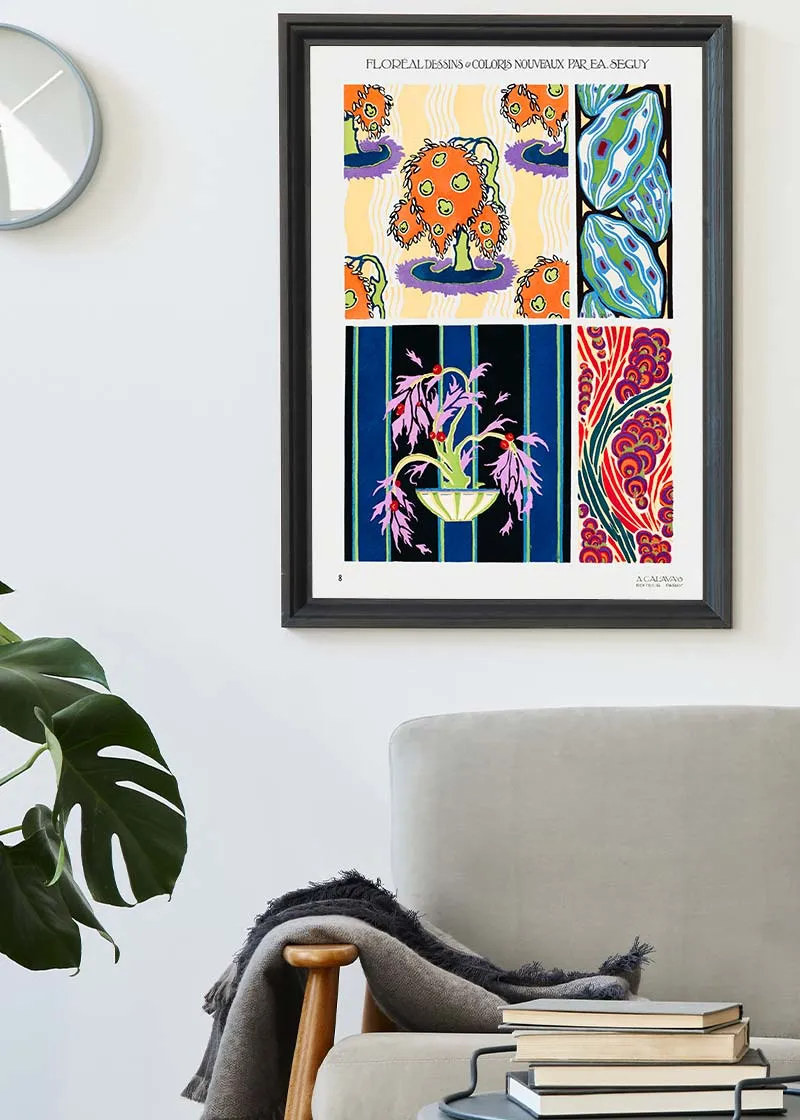 Emile-Alain Séguy Art Nouveau Pattern Print 007