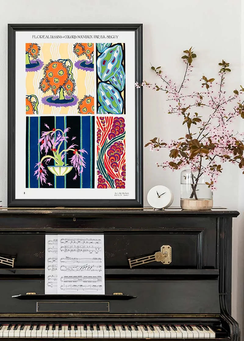 Emile-Alain Séguy Art Nouveau Pattern Print 007