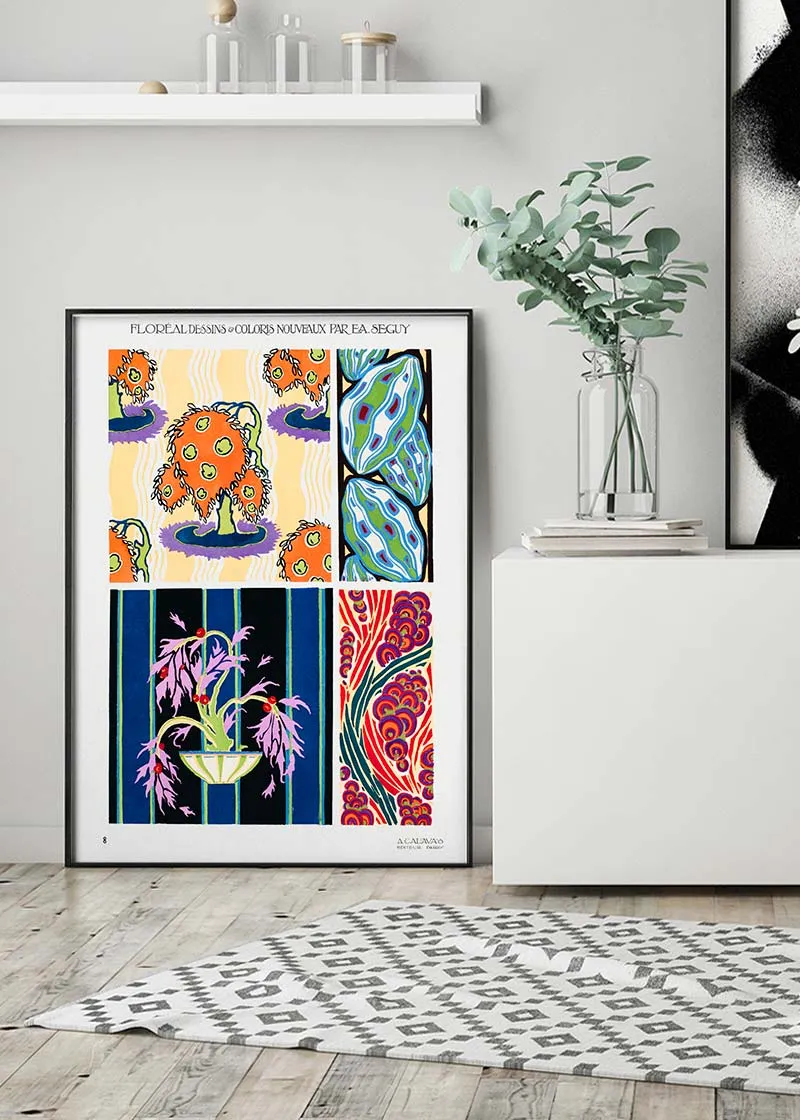 Emile-Alain Séguy Art Nouveau Pattern Print 007