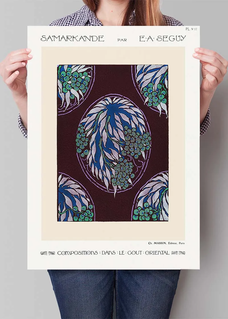 Emile-Alain Séguy Art Nouveau Pattern Print 018