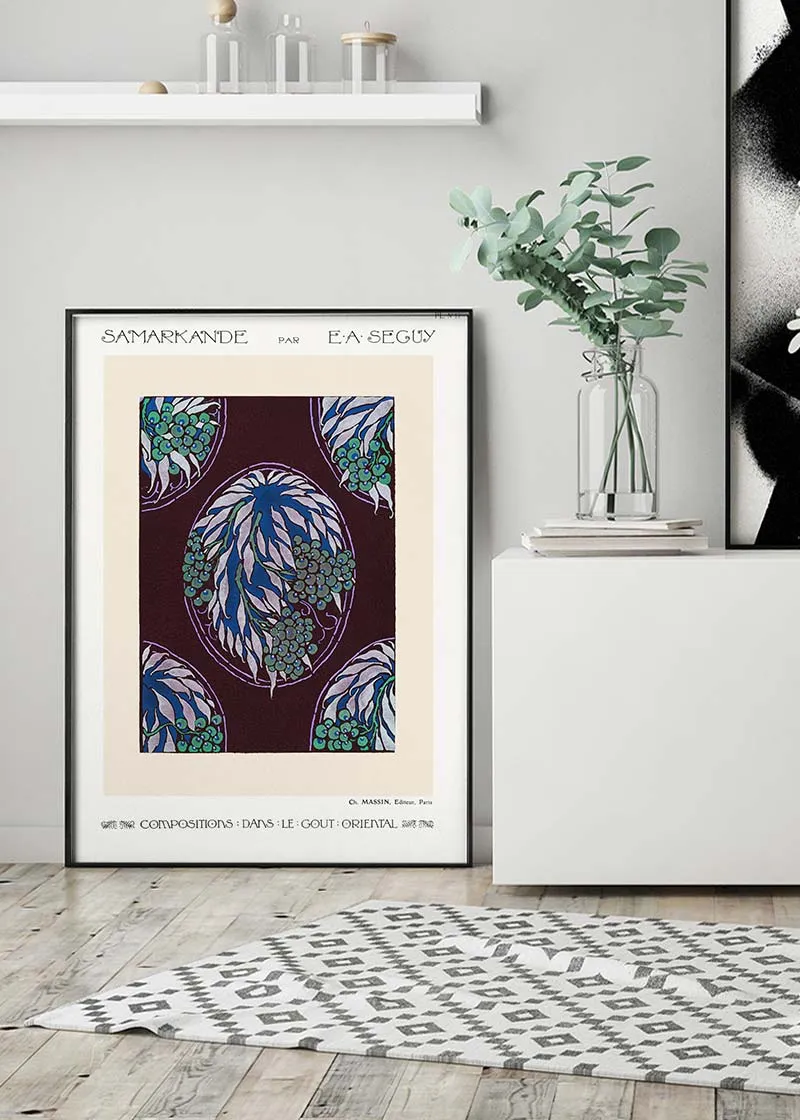Emile-Alain Séguy Art Nouveau Pattern Print 018