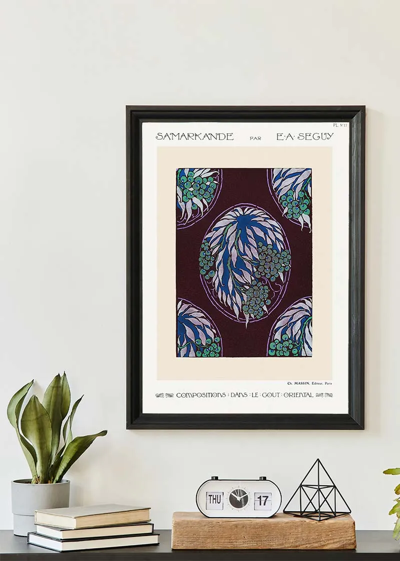 Emile-Alain Séguy Art Nouveau Pattern Print 018