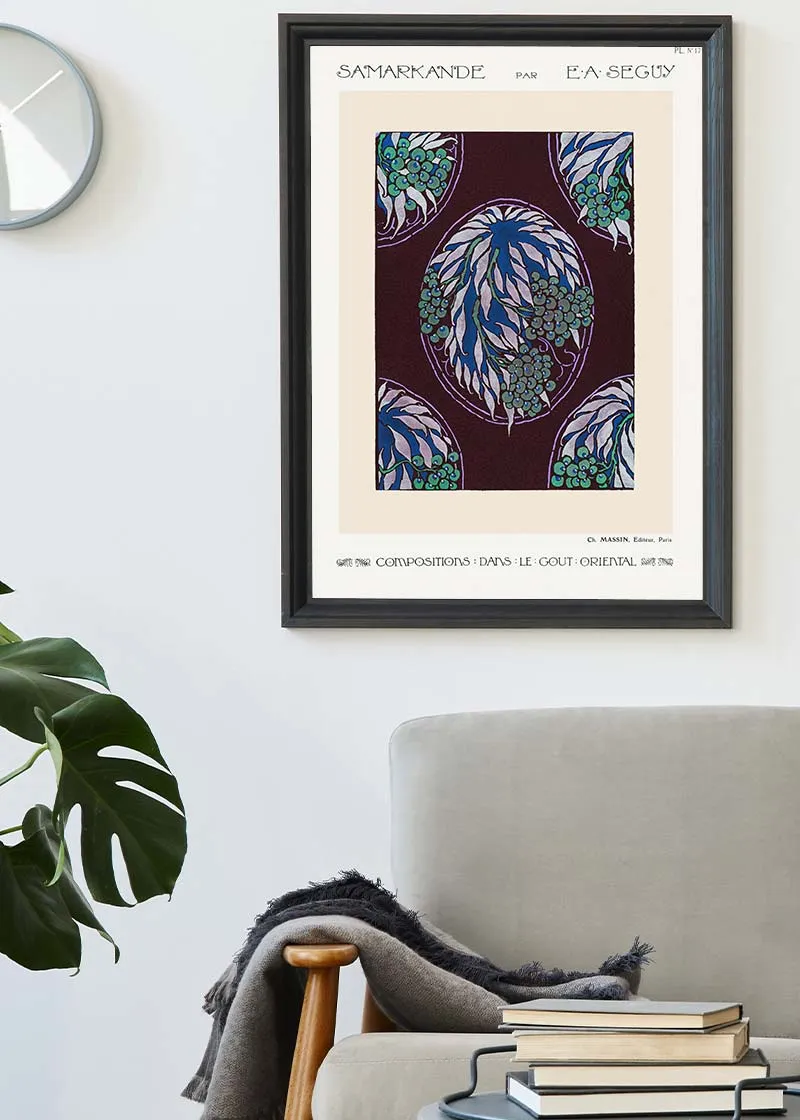 Emile-Alain Séguy Art Nouveau Pattern Print 018