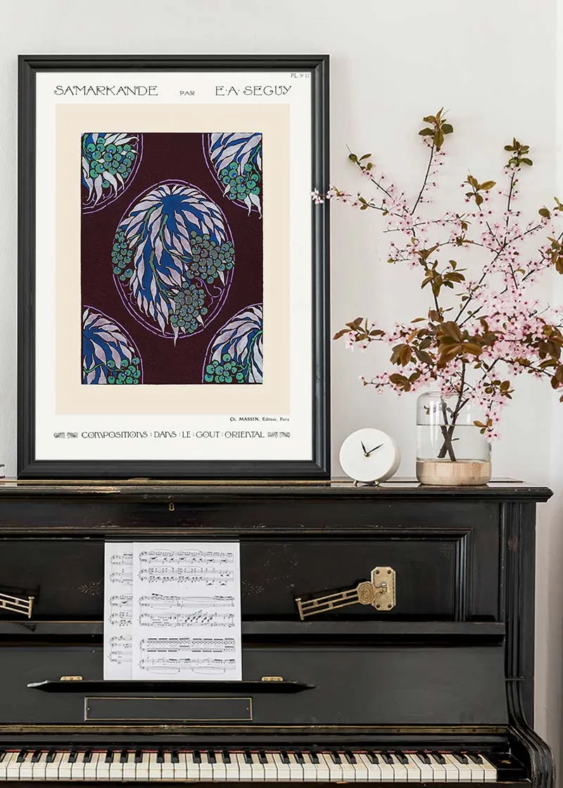 Emile-Alain Séguy Art Nouveau Pattern Print 018