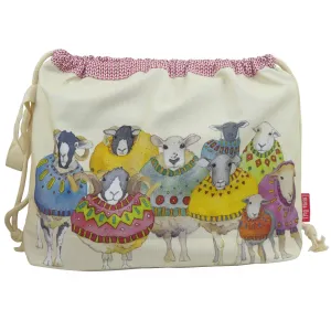 Emma Ball - Drawstring Bag - Sheep in Sweaters II