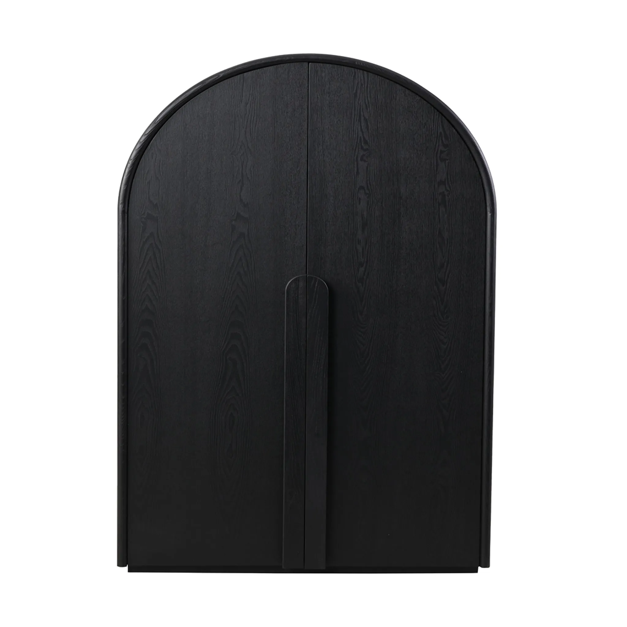 Ex Display - Alora 150cm (H) Ash Curve Cabinet - Full Black