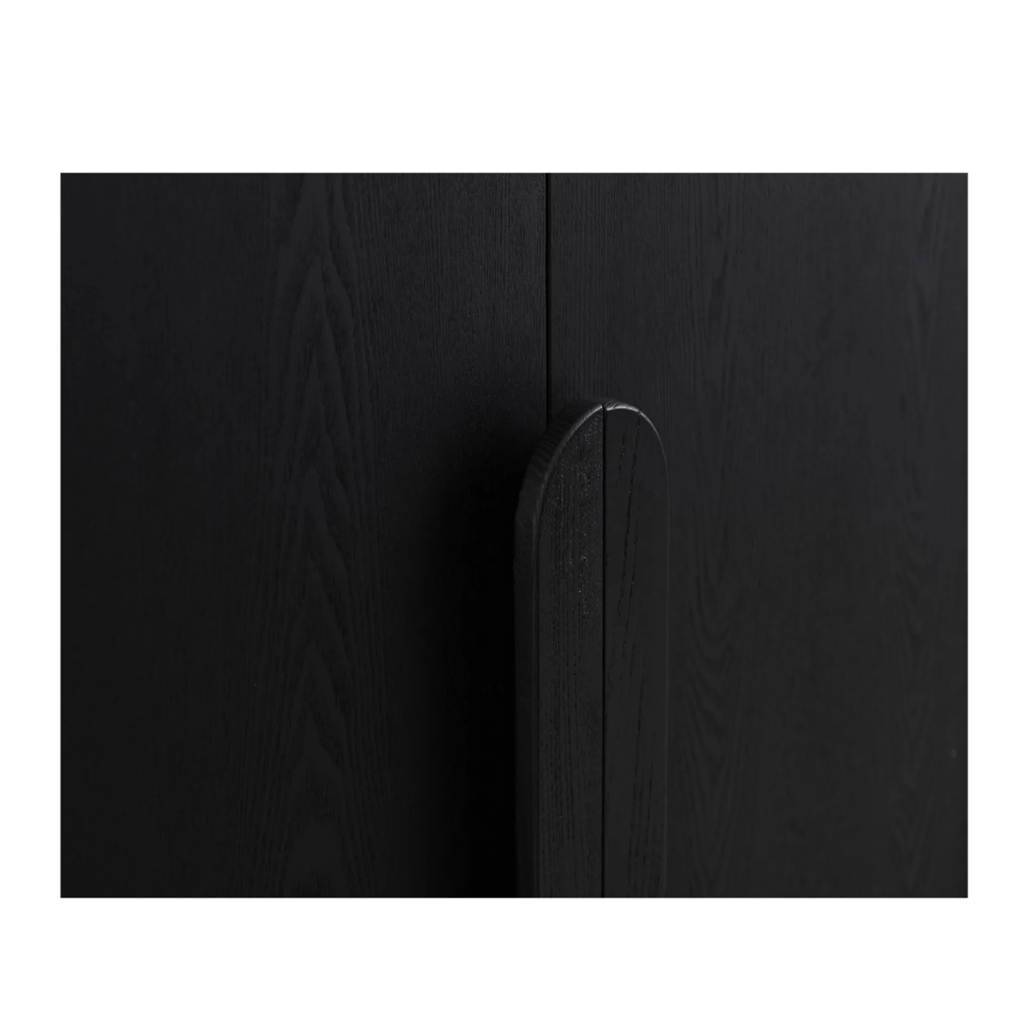 Ex Display - Alora 150cm (H) Ash Curve Cabinet - Full Black
