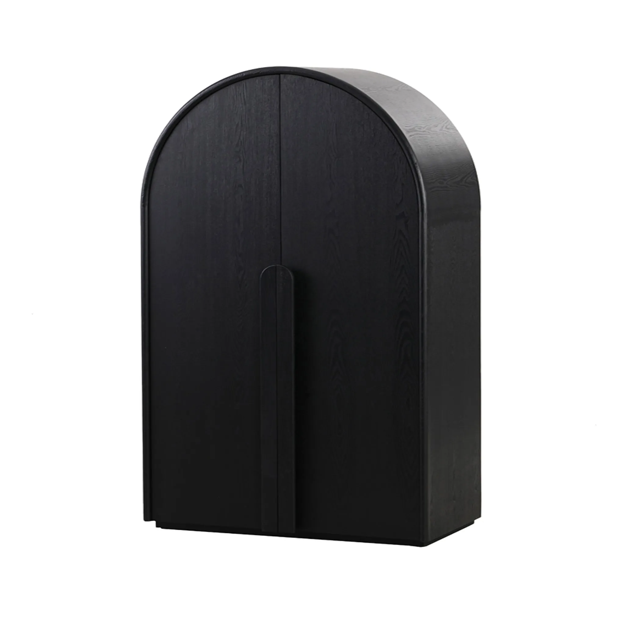 Ex Display - Alora 150cm (H) Ash Curve Cabinet - Full Black