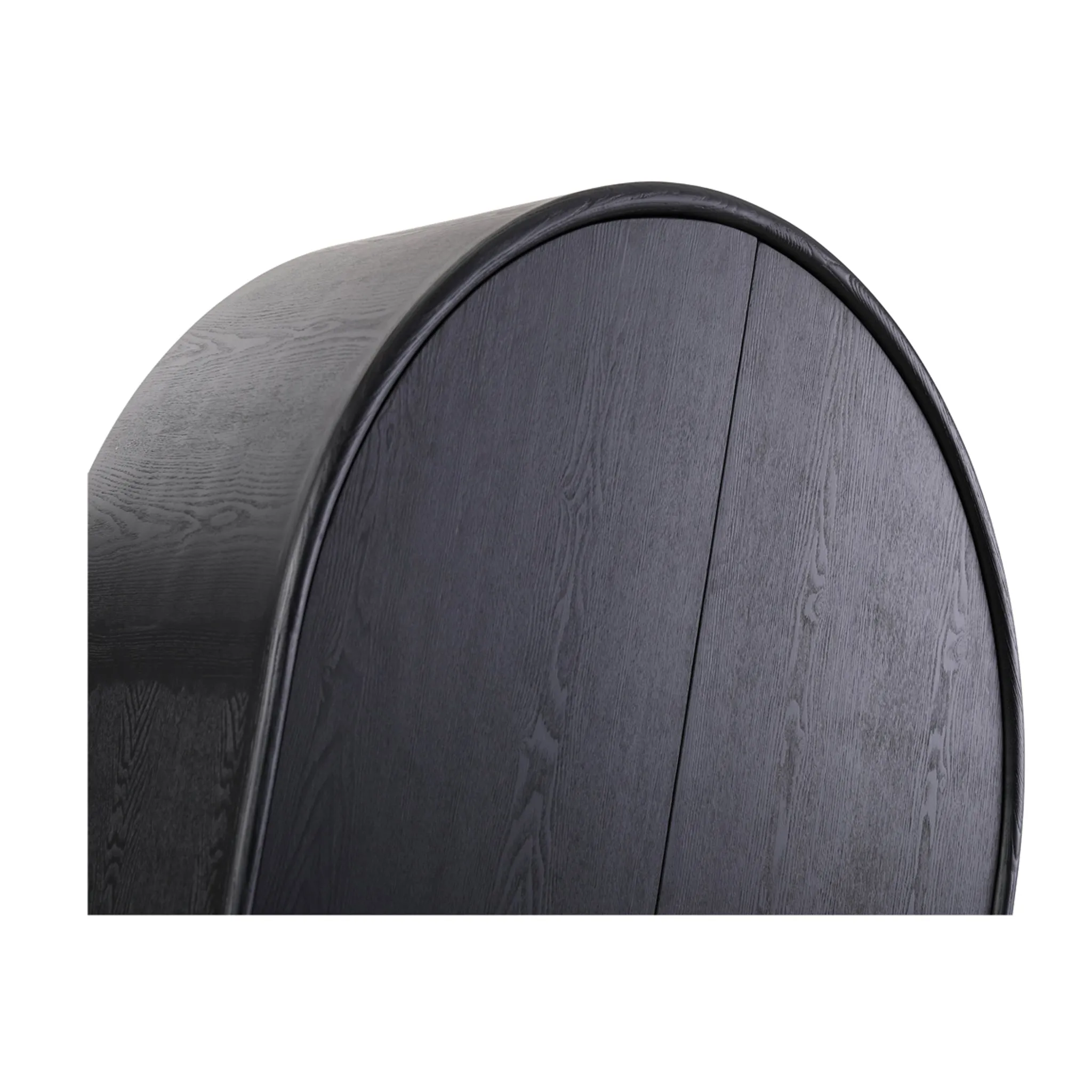 Ex Display - Alora 150cm (H) Ash Curve Cabinet - Full Black